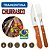 Jogo Para Churrasco Tramontina Talheres Faqueiro Aço Inox Madeira Natural Jumbo 12 Peças - Imagem 4