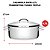 Panela Caçarola Tramontina Cooktop Fogão Indução Aço Inox Fundo Triplo Avulsa Solar 24cm 4,7 Litros - Imagem 6