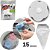 Kit 15 Coletor de Pelos Filtro Flutuante Fiapos Maquina de Lavar Roupas Lava e Seca - Imagem 1