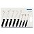 Kit Conjunto Jogo de Facas Inox Profissional Tramontina Preto Faqueiro Plenus 8 pc - Imagem 4
