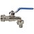 Kit 4 Torneiras Esfera Lavanderia Jardim Tanque Uso Geral Quintal 3/4 Válvula Metal - Imagem 5