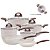 Jogo de Panelas Antiaderente Ceramica Vanilla Cooktop Fogão Indução Kit 6 Peças Conjunto Brinox - Imagem 1