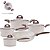 Jogo de Panelas Antiaderente Ceramica Vanilla Cooktop Fogão Indução Kit 5 Peças Conjunto Brinox - Imagem 1