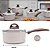 Jogo de Panelas Antiaderente Ceramica Vanilla Cooktop Fogão Indução Kit 5 Peças Conjunto Brinox - Imagem 6