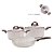 Jogo de Panelas Antiaderente Ceramica Vanilla Cooktop Fogão Indução Kit 3 Peças Conjunto Brinox - Imagem 1