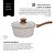 Panela Antiaderente Cerâmica 16cm Cooktop Fogão Indução Avulsa 1,3L Marmol MimoStyle - Imagem 5
