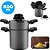 Cuscuzeira Individual Antiaderente Aluminio 10cm Brinox Panela Cuscuz Avulsa 800ml - Imagem 3