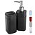 Kit Acessórios Banheiro Lavabo Conjunto Organização 2 Peças Porta Escova e Sabão Coza - Imagem 1