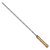 Kit Preparo Churrasco 9pcs Grelha e Espetos 55cm Simples e Duplo Cabo Madeira p/ Churrasqueira Mor - Imagem 5