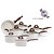 Jogo de Panelas Antiaderente Cerâmica Vanilla Cooktop Fogão Indução Kit 7 Peças Brinox Conjunto Granada - Imagem 1