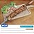 Kit Preparo Churrasco 4pcs Churrasqueira Grelha e Espetos 55cm Simples e Duplo Tabua de Corte - Imagem 11