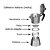 Cafeteira Italiana Moka Café Expresso 6 xícaras Manual Aluminio - Imagem 5