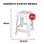 Kit 6 Banquetas Banco Plástica Banquinho Cadeira Mor Suporta 120kg Reforçada Praia Camping - Imagem 3