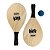 Kit Jogo Esportes na Praia Frescobol Beach Tennis Madeira 2 Raquetes e 1 Bola - Imagem 5