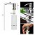 Dispenser Porta Detergente Inox Dosador Sabonete Liquido de Embutir Bancada 350ml Clink - Imagem 3