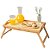 Bandeja Mesa Small Bambu Palhinha Para Servir Café da Manhã na Cama Pés Dobráveis - Imagem 1