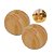 Kit 2 Saleiros Pimenteiro Esférico de Bambu Natural Gourmet Oikos - Imagem 1
