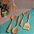 Kit Jogo de Utensílios Bambu Para Cozinha Conjunto 3 Peças Resistente - Imagem 4