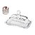 Manteigueira Porta Manteiga De Vidro Cristal Com Tampa Bolinha Wolff Pearl - Imagem 1