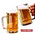 Kit 8 Canecas Copo de Chopp Cerveja de Vidro 400ml Bar Resistente - Imagem 1