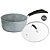 Kit 2 Panelas Antiaderente Cerâmica 16cm Cooktop Fogão Indução Avulsa Petravera Bialetti - Imagem 5