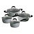 Jogo de Panelas Antiaderente Cerâmica Conjunto Cooktop Fogão Indução Kit 4pcs Petravera Bialetti - Imagem 1