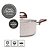 Jogo de Panelas Antiaderente Ceramica Kit 12 Peças Brinox Conjunto Vanilha Smart Plus Ceramic Life - Imagem 2