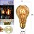 Kit 2 Lampadas Retro Vintage Filamento Carbono G125 60W 127V Âmbar Gold Branca Quente Kian - Imagem 3