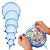 Conjunto Kit 6 Tampas De Silicone Universal Flexível Reutilizável Elástica - Imagem 3