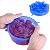 Conjunto Kit 6 Tampas De Silicone Universal Flexível Reutilizável Elástica - Imagem 2