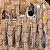 Jogo Kit 6 Garfos de Mesa Em Aço Inox Utensílio Cozinha - Imagem 3