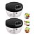 Kit 2 Peças Triturador de Alho Manual Processador Picador Fatiador Legumes Moedor - Imagem 1