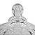 Kit 2 Potiche Baleiro Bomboniere de Cristal Doces Com Tampa Decorativo - Imagem 3