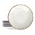 Kit 6 Pratos de Porcelana Raso Tramontina Rustico Decorado 25cm - Imagem 1
