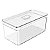 Organizador De Geladeira 5L Com Tampa Escorredor Legumes Frutas Verduras Acrílico Clear OU - Imagem 1