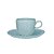 Jogo de Xicaras Canecas Chá Café Com Pires 4pcs Porcelana Ryo Blue Bay 260ml - Imagem 2