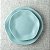 Kit 4 Pratos Porcelana Sobremesa Rustico Ryo Blue Bay Decorado 21,5cm Oxford - Imagem 4