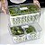 Kit 4 Organizadores De Geladeira 3,2L C/ Tampa e Cesto Escorredor Legumes Frutas Verduras - Imagem 4