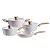 Jogo de Panelas Antiaderente Ceramica Vanilla Cooktop Fogão Indução Kit Sirius 13 Peças Conjunto Brinox - Imagem 2