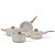Jogo de Panelas Antiaderente Ceramica Vanilla Cooktop Fogão Indução Kit Sirius 13 Peças Conjunto Brinox - Imagem 10