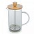 Cafeteira Prensa Francesa Cremeira 600ml Tampa Bambu Café Leite Cremoso Capuccino - Imagem 4