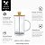 Cafeteira Prensa Francesa Cremeira 600ml Tampa Bambu Café Leite Cremoso Capuccino - Imagem 3