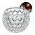Kit 2 Suportes Cinzeiro Porta Vela de Cristal Vidro Bolhas 11cm Castiçal Lyor Pote - Imagem 6