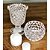 Kit 4 Suportes Cinzeiro Porta Vela de Cristal Vidro Bolhas 11cm Castiçal Lyor Pote - Imagem 4
