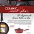 Jogo de Panelas Antiaderente Ceramica Kit 9 Peças Brinox Conjunto Smart Plus Ceramic Life Vermelho - Imagem 3
