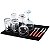 Kit 2 Tapetes Escorredor de Copos e Louças Silicone 30x15 Protetor de Pia Bancada Cozinha - Imagem 2
