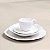 Jogo Kit 6 Canecas Xicara Tulipa de Porcelana Chá Café 260ml Ryo White Oxford - Imagem 6