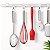 Pincel Culinário De Silicone 28cm Cozinha Confeitaria Flex Vermelho Brinox - Imagem 2