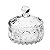 Potiche Bomboniere Baleiro de Vidro Cristal Doces Com Tampa Decorativo - Imagem 1