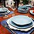 Bowl Tigela Saladeira Porcelana Cumbuca Vasilha Ryo Blue Bay 1,6L Grande Oxford - Imagem 5
